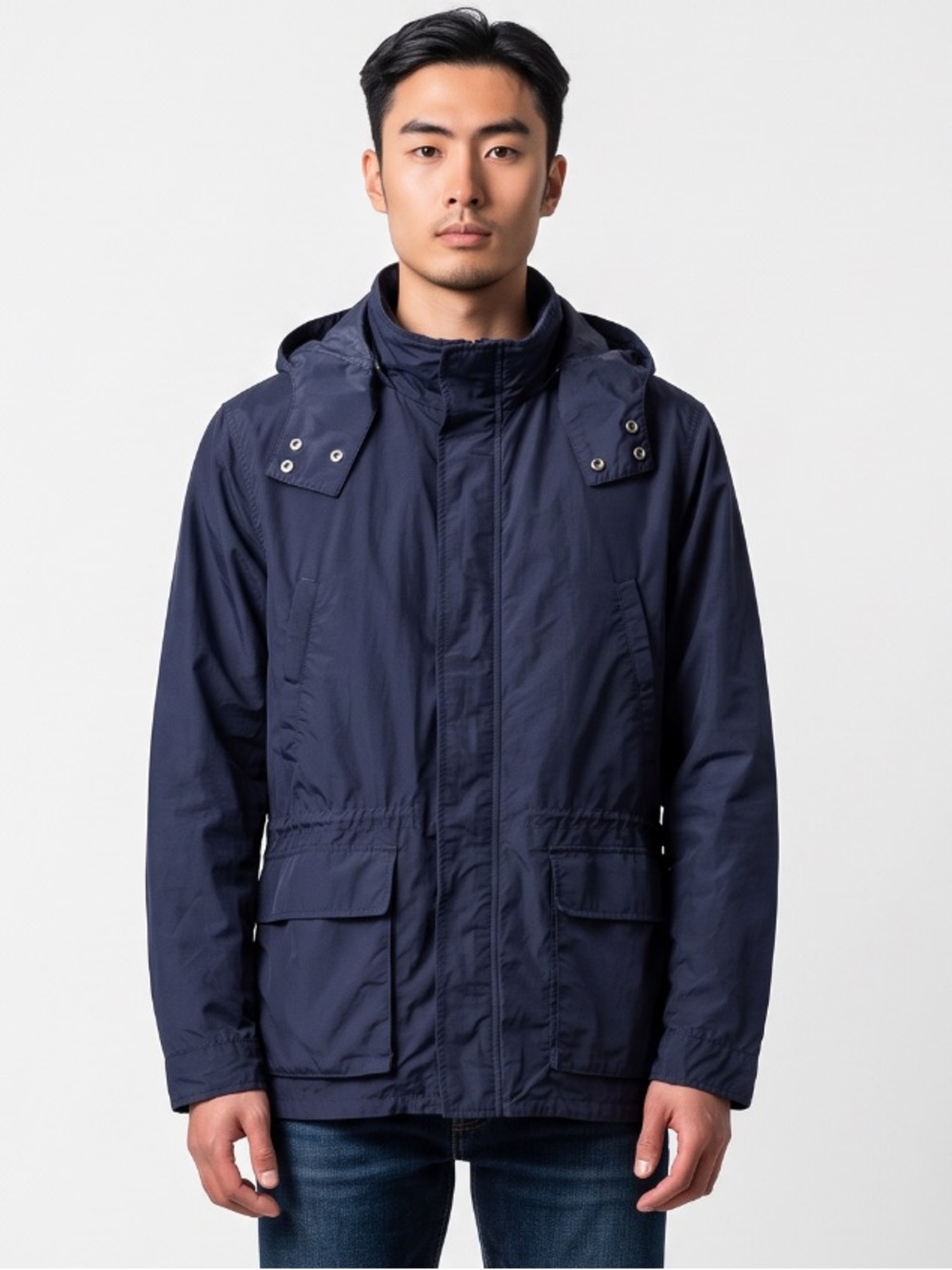 🌻NEW w/tag 2012 GAP Surplus Jacket Men's XL Blue Hooded Utility Field